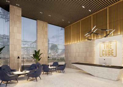 North East Entrance Lobby Rendering